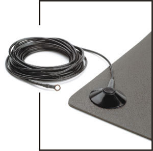 ESD and Static Control Ground Cords - Floor Mat Ground Cord