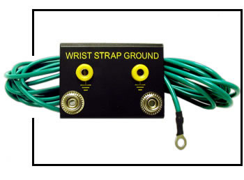 ESD and Static Control Ground Cords - Bench Mount Dual Common Point Ground